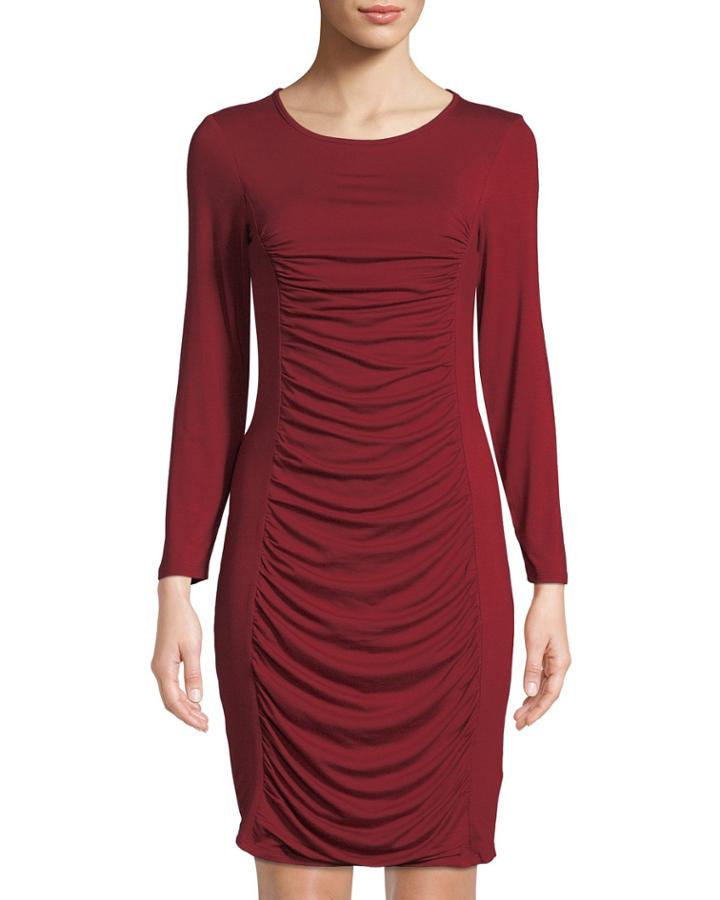 Ruched Long-sleeve