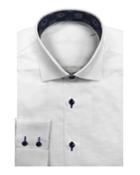 Men's Angel Solid Jacquard Sport Shirt With Bears