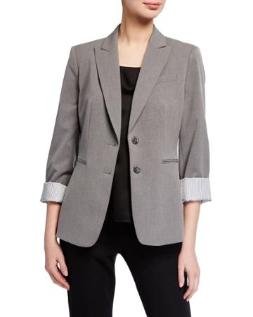 Two-button Roll-cuff Jacket