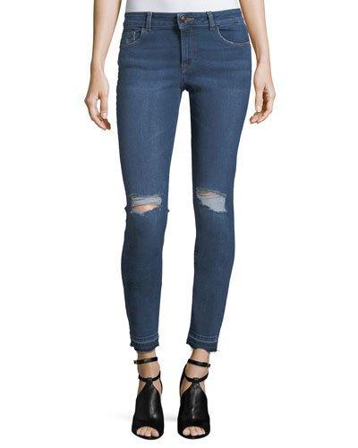 Margaux Instasculpt Ankle Skinny Jeans, Cracked