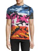 Shuffle Camouflage Paneled T-shirt