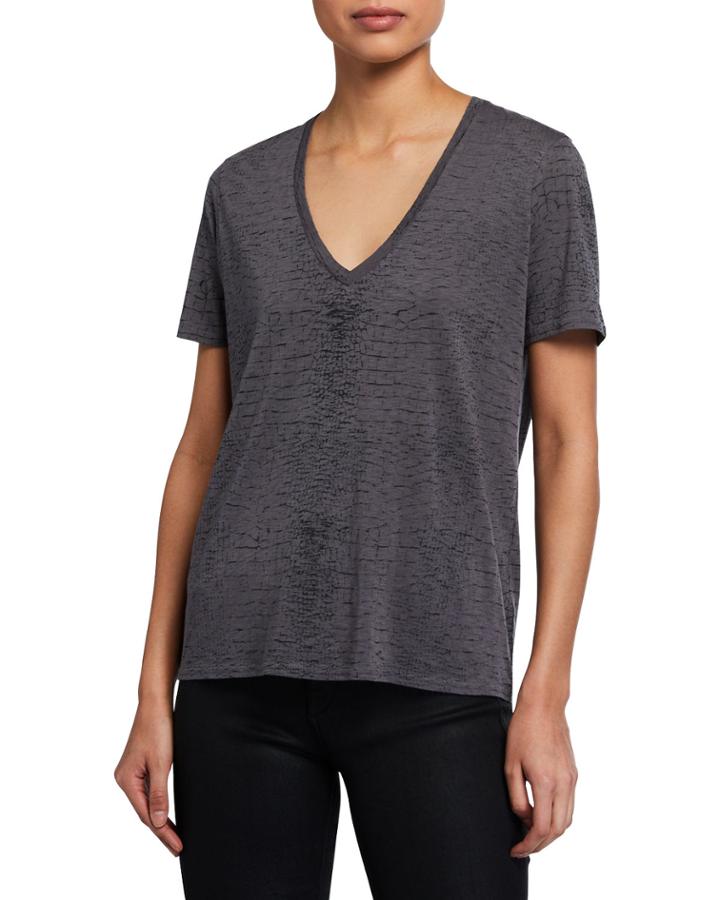 Wass Burnout V-neck T-shirt