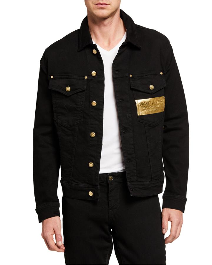 Men's Denim Jacket W/ Metallic