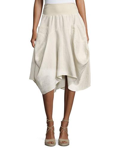 Ribbed-waist Pull-on