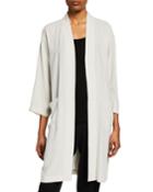 Silk Crepe Kimono Jacket