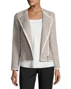 Christa Isla-weave Moto Jacket,