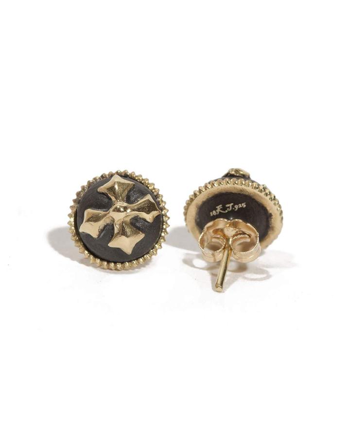 Old World Maltese Cross Button