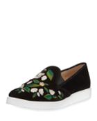 Candice Embroidered Slip-on