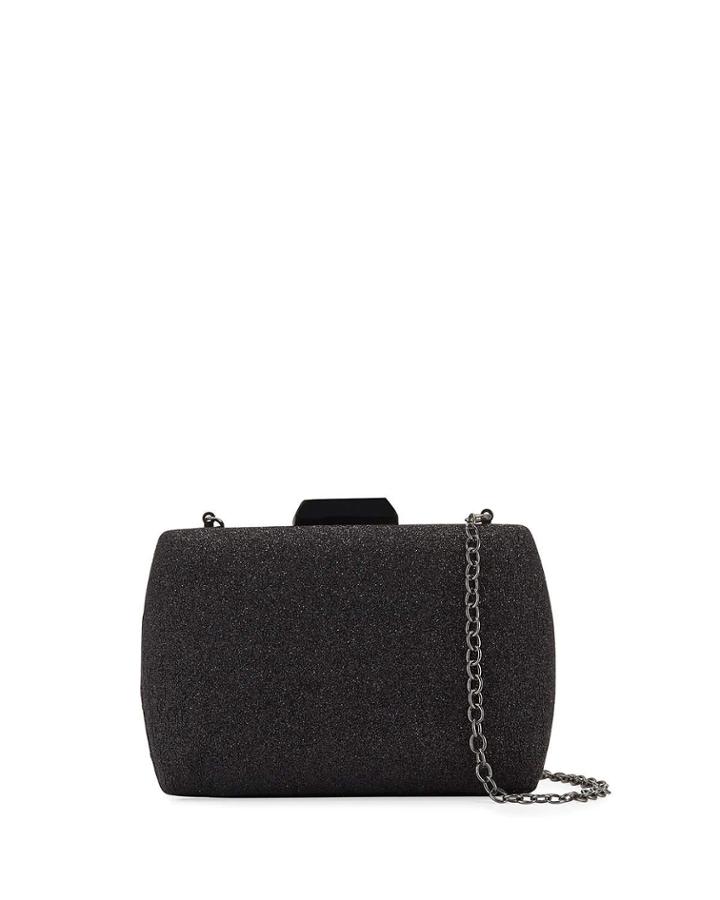 Metallic Glitter Minaudiere Clutch
