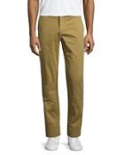 Flat-front Bowie Chino Pants, Forest