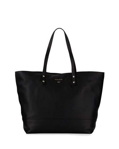 Beckett Leather Work Tote Bag, Black