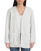 Faux Sherpa Open Cardigan