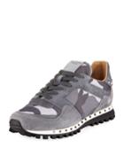 Rockrunner Men's Camo-print Suede & Nylon