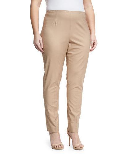 Perfect Side-zip Straight-leg Pants,