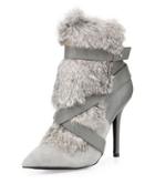 Knife Rabbit-fur Bootie
