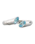 Bamboo Blue Topaz Bypass Kick Cuff,