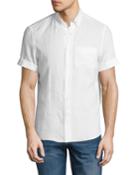 Leisure-fit Short-sleeve Uniform Linen