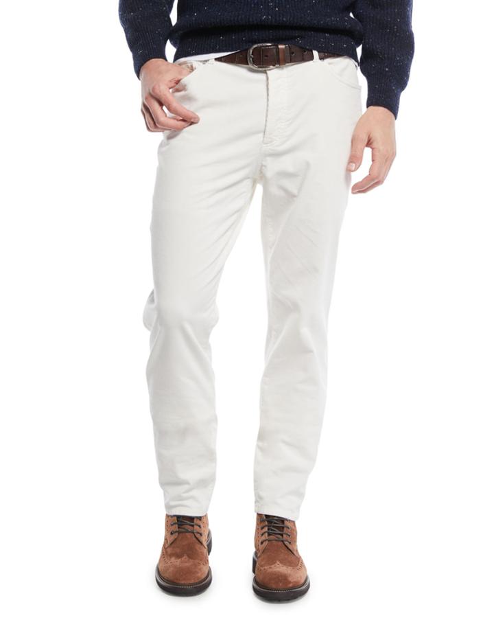 Men's 5-pocket Fine-wale Corduroy Pants