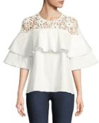 Kylie Ruffle-tiered Blouse