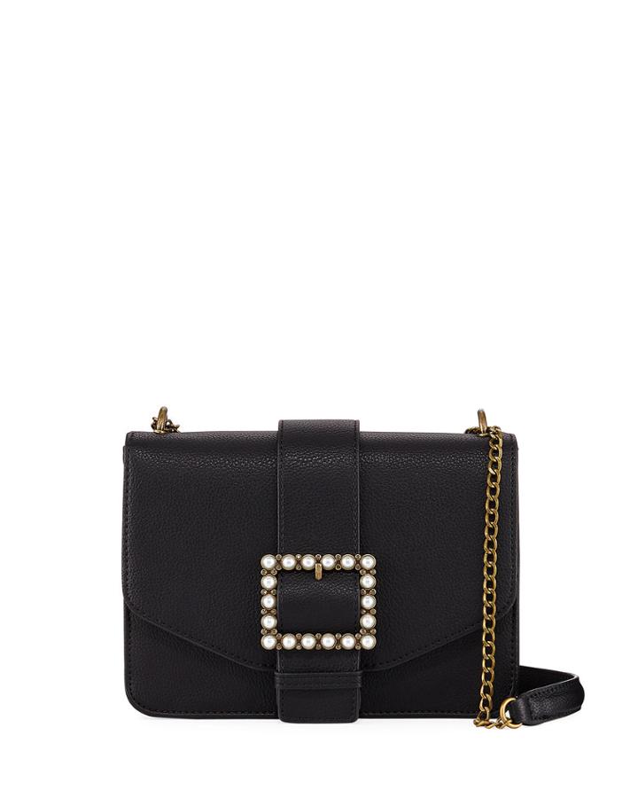 Lucy Faux-leather Belted Crossbody Bag