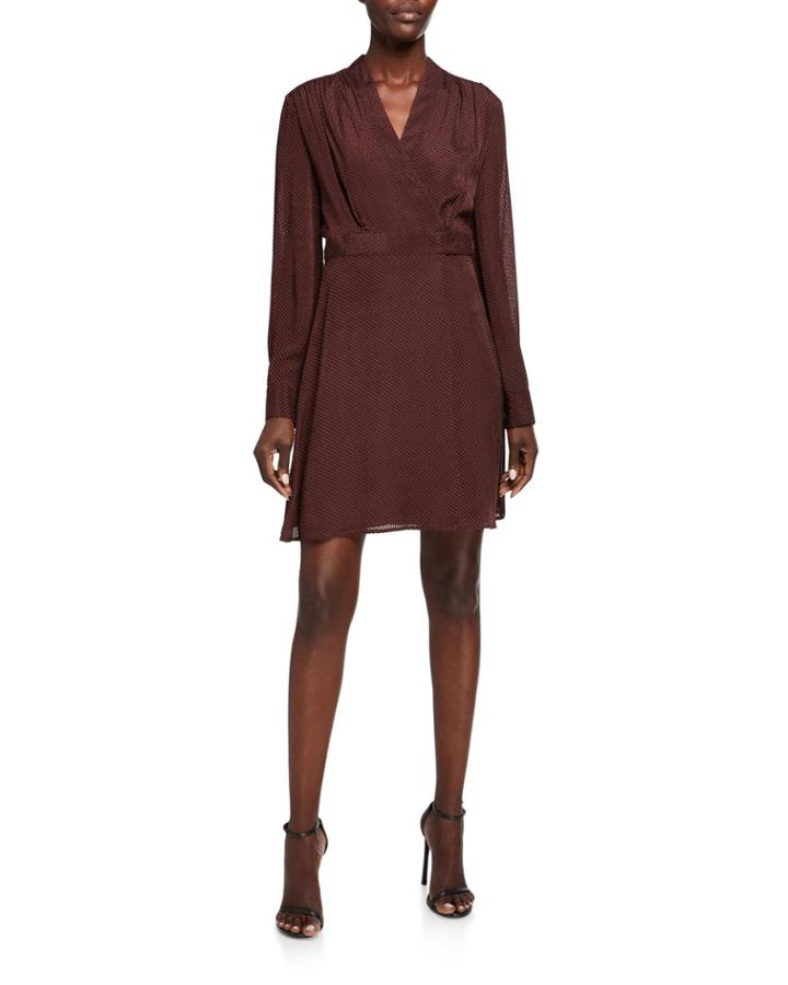 Allaire Long-sleeve Wrap Dress