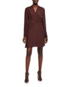 Allaire Long-sleeve Wrap Dress