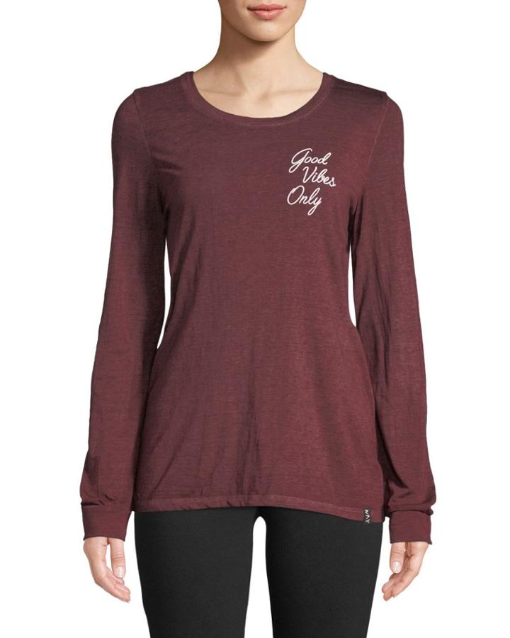 Good Vibes Only Long-sleeve Graphic Tee