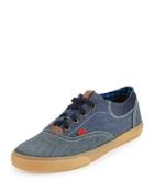 Stevie Colorblock Low-top Sneaker, Navy Blazer