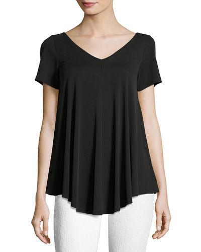 Crisscross-back Short-sleeve Top
