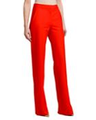 Wide-leg Stretch-wool Pants