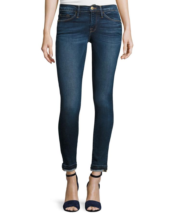 Le Skinny De Jeanne Jeans W/released Hem,