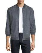 Suede Bomber Jacket