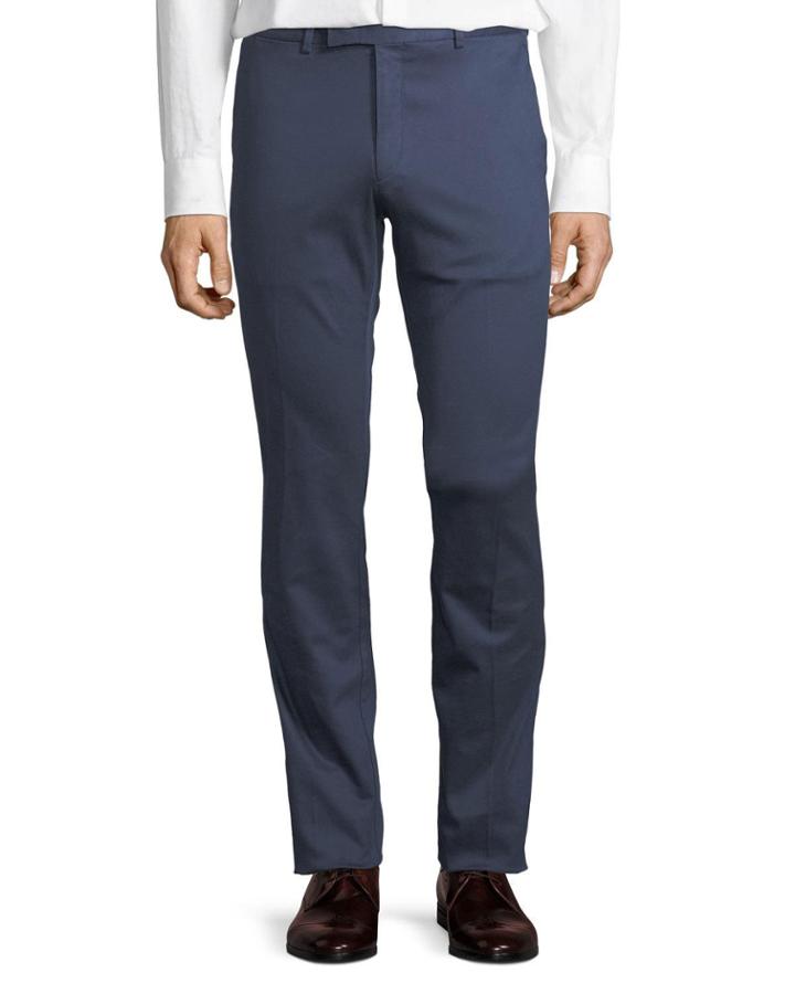 Slim-fit Twill Trousers