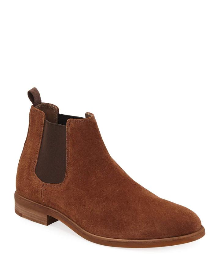 Men's Suede Chelsea Dress Boots
