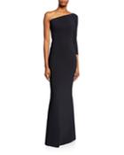 Hedval One-sleeve Column Gown