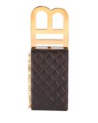 B Quilted Minaudiere Bag With
