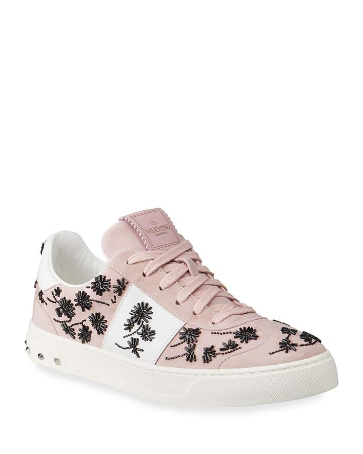 Floral Stud Low-top