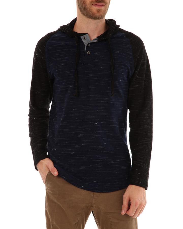 Men's Hassan Henley Hoodie Pullover