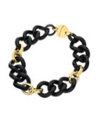 Curb-link Bracelet, Black