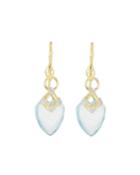 Lisse 18k Geometric Dangle Earrings W/ Diamonds