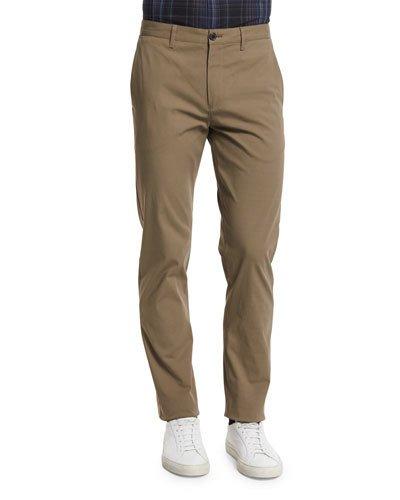 Zaine Slim Straight-leg Pants, Dark Till