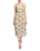 Floral V-neck Sleeveless