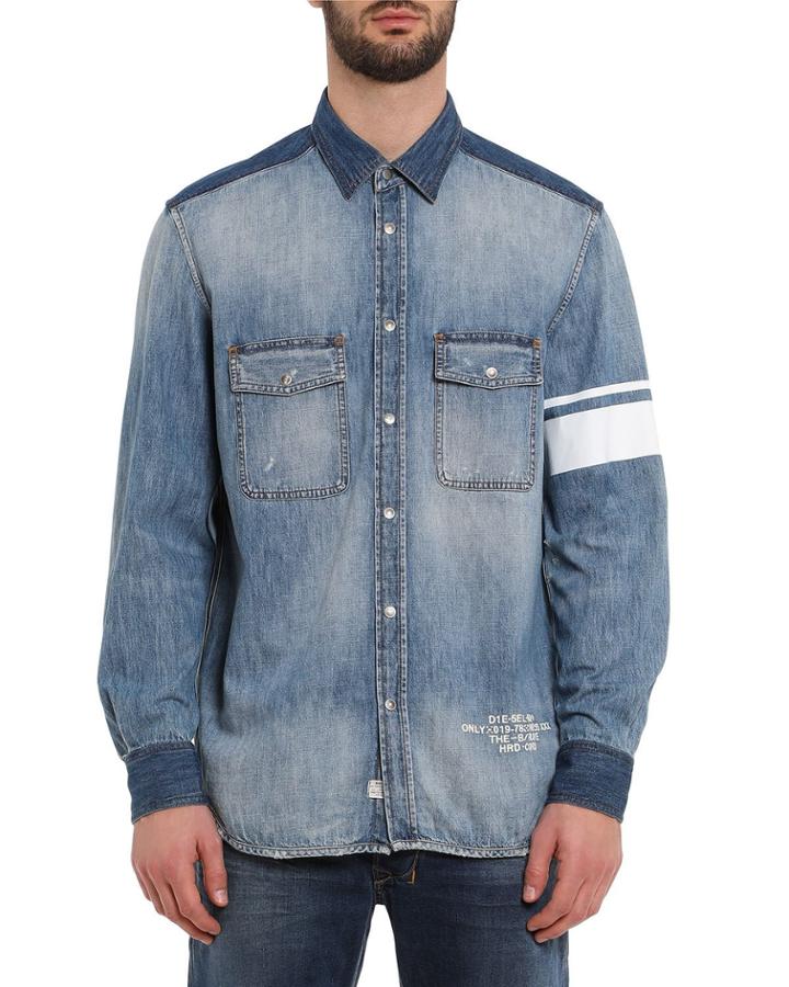 Men's Miller Striped-armband Chambray