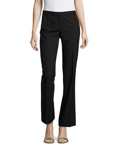 Astor Straight-leg Pants, Black