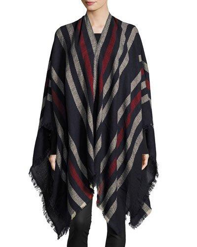 Toni Striped Ruana Wrap