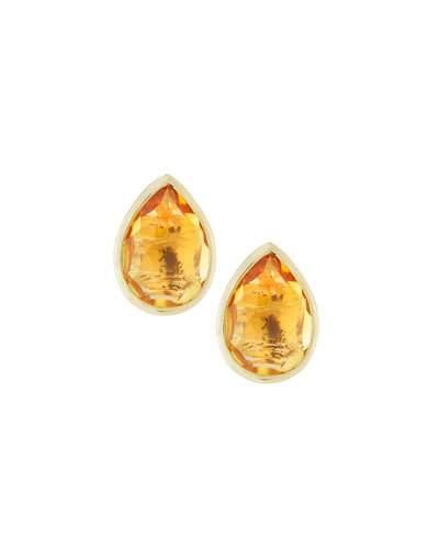 18k Rock Candy&reg; Pear Stud Citrine Earrings