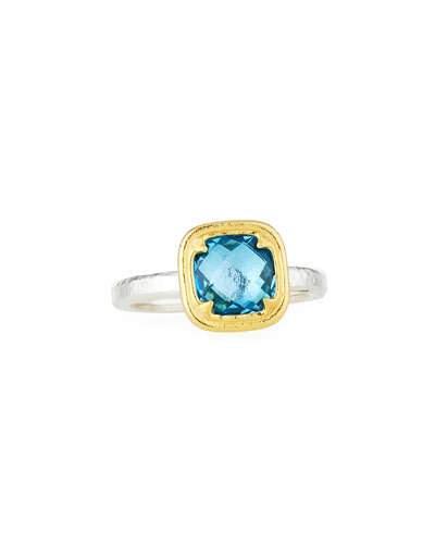Malibu Blue Topaz Ring,