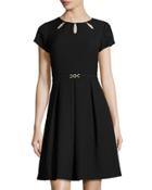 Kyhl Fit-and-flare Short-sleeve Dress
