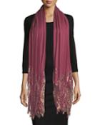 Flat Plisse Shawl W/