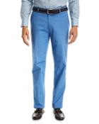 Soft Touch Twill Trousers, Dark Blue